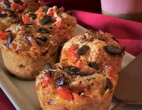 Muffins façon pizza