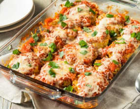 Gratin d'aubergine à la mozzarella