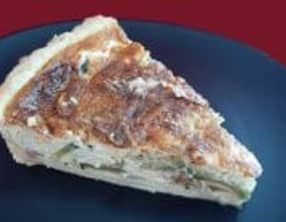 Quiche courgette chèvre lardons