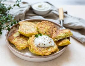 Galettes de gruyère et de courgettes