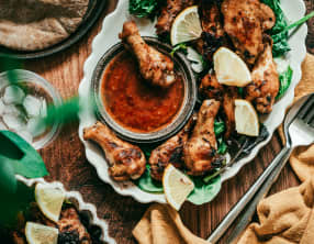 Ailes de poulet a la sauce soja, citron et miel
