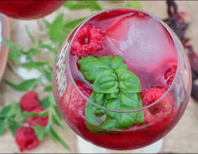 Bissap framboises et basilic