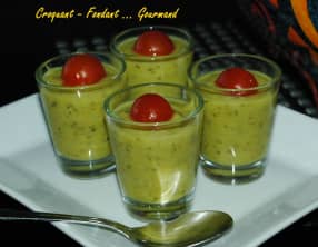 Velouté de courgettes mode indienne