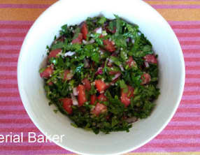 Salade d'herbes au citron vert