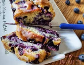 Cake moelleux au citron et myrtilles