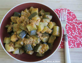 Courgettes à la moutarde