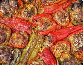 Poivrons farcis "Speca të Mbushura" comme en Albanie
