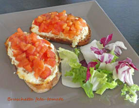 Bruschetta feta-tomate
