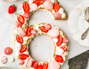 Number Cake aux fraises