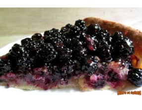 Tarte aux mûres cuites et crues