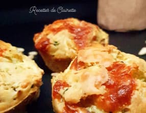 Muffins courgettes et scamorza