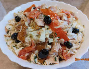 Salade de chou chinois à la méditerranéenne