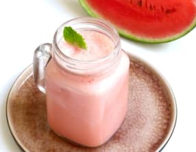 Cocktail pastèque et yaourt