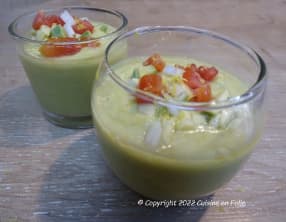 Velouté de courgettes douces à l'indienne