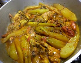 Cari de poulet au chouchou