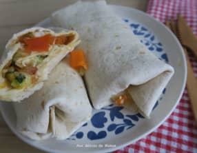 Wraps aux légumes façon ratatouille