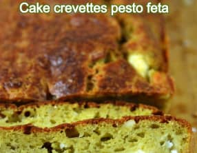 Cake crevettes pesto feta