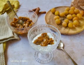 Compote de mirabelles à la cannelle