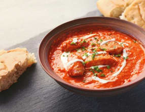 Délicieux poulet à la crème de tomate