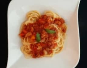 Spaghettis bolognaises maison