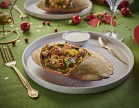 Tourteaux farcis et sauce au vin blanc