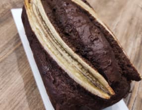 Banana bread chocolat
