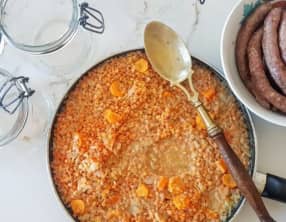 Conserves lentilles aux saucisses stérilisées