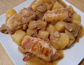 Les roulés de poulet au bacon et au comté