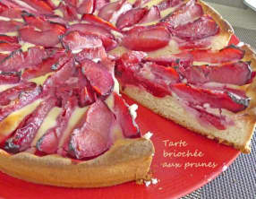 Tarte briochée aux prunes