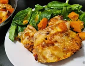 Gratin de butternut et fromage à raclette