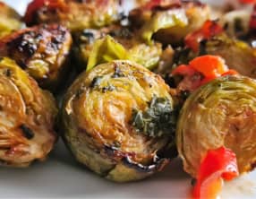 Choux de Bruxelles rôtis au four