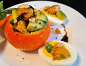 Salade d'avocat et de clémentines