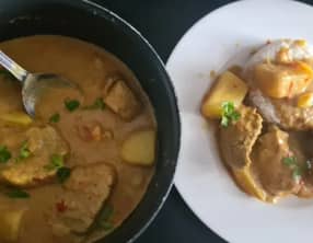 Filet mignon de porc au curry doux façon thaï au Companion