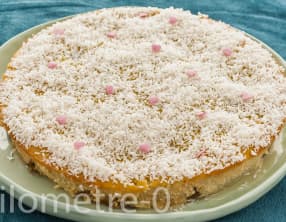 Clafoutis aux prunes et au lait de coco