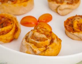 Pizza roulée au thon