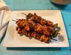Brochettes de poulet à la grecque