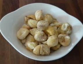 Cuisson des châtaignes à l'eau