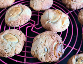 Cookies au sésame et chocolat blanc
