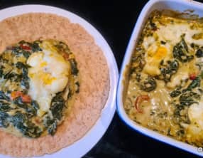 Curry d'épinards aux œufs durs