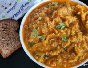 Caviar de courgettes au curry rouge