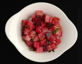 Salade de betteraves rouges