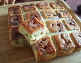 Cake figues, parmesan et graines de courge