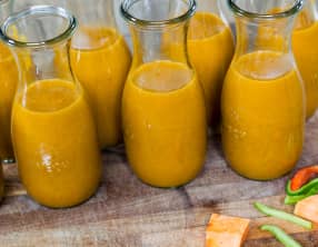 Velouté de patate douce et poivrons