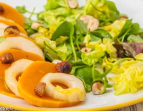 Salade de courge butternut aux poires