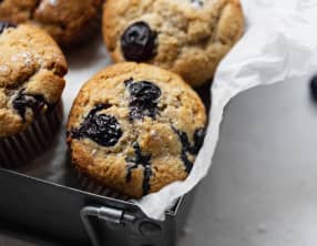 Muffins vegan à la myrtille