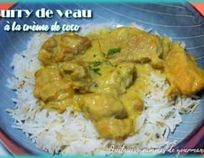 Curry de veau crème de coco