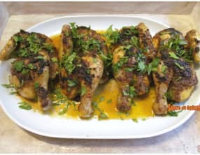 Coquelets au citron vert et à la coriandre