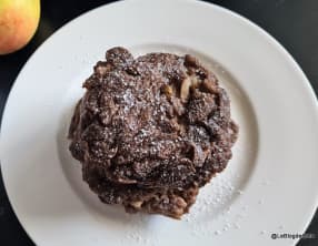 Mini crêpes aux pommes à la farine de caroube