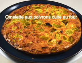 Omelette aux poivrons cuite au four