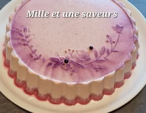 Bavarois vanille et cassis
